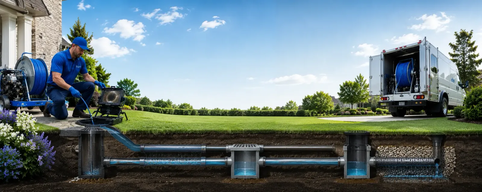 Outdoor drain cleaning information for Charlton Heights, WV